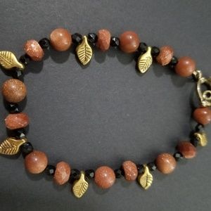 Goldstone beaded bracelet